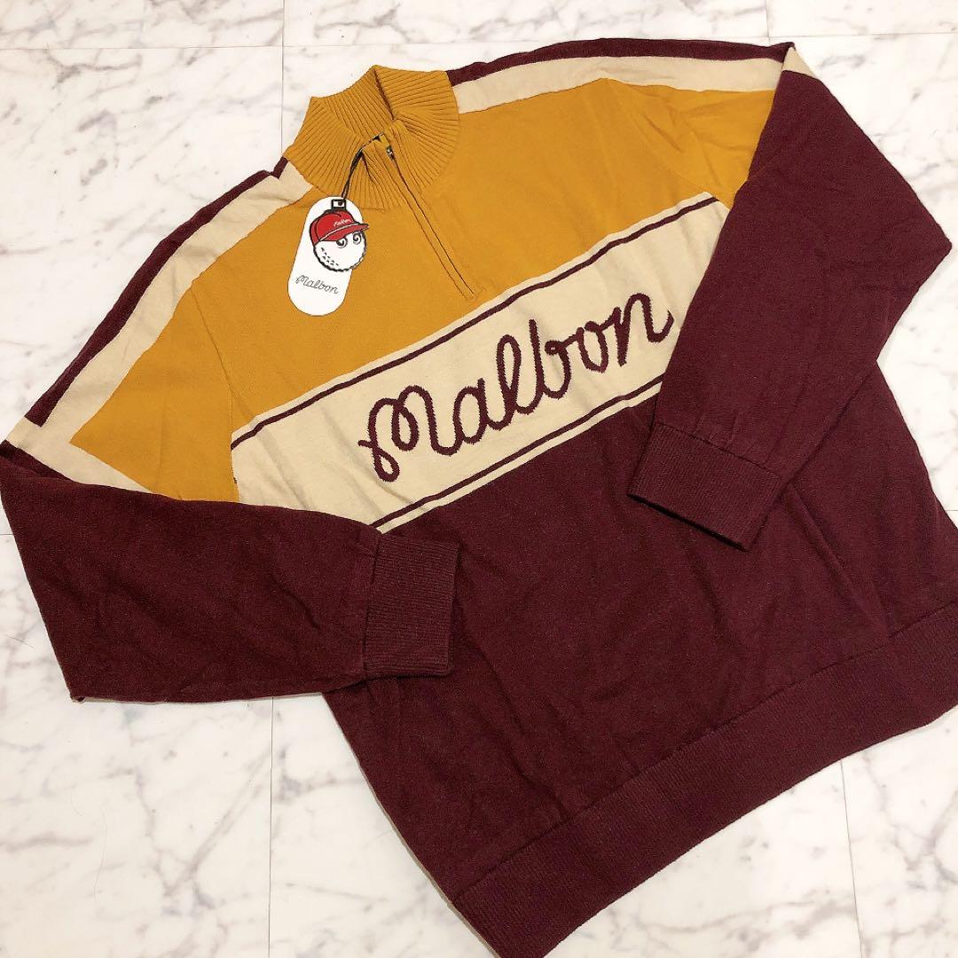 新品未使用 ゴルフ malbon マルボン メンズ セーター Lサイズ