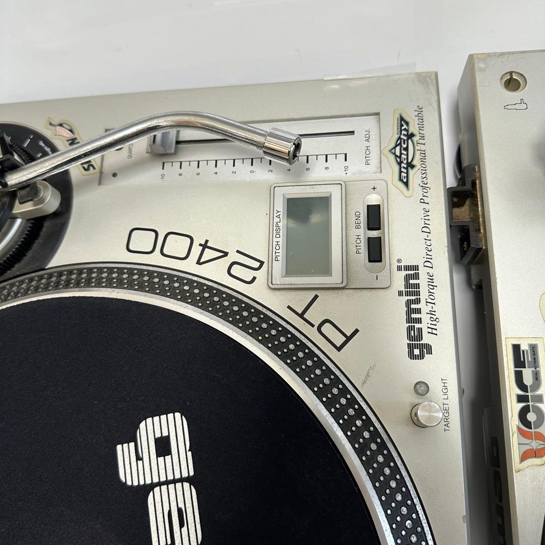 『送料込み』gemini PT-2400 ターンテーブル　２台　ジャンク