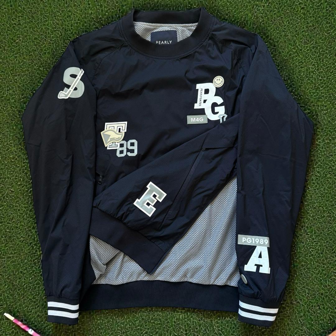 現行モデル　パーリーゲイツ　スニード　L〜XL相当　ジャケット　ブルゾン　紺　白