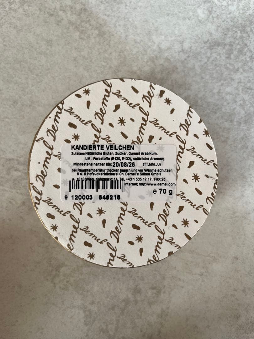 Demel　デメル　スミレの砂糖漬け　70ｇ