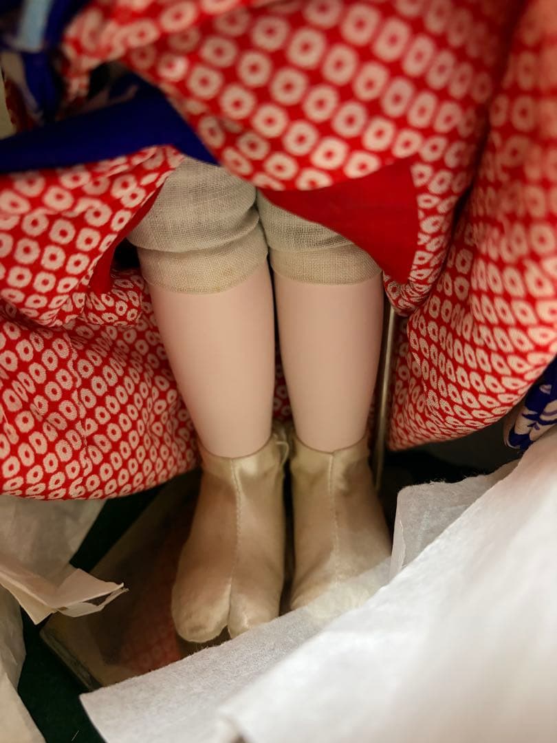 市松人形　昭和初期　（ガラスケースは含みません）