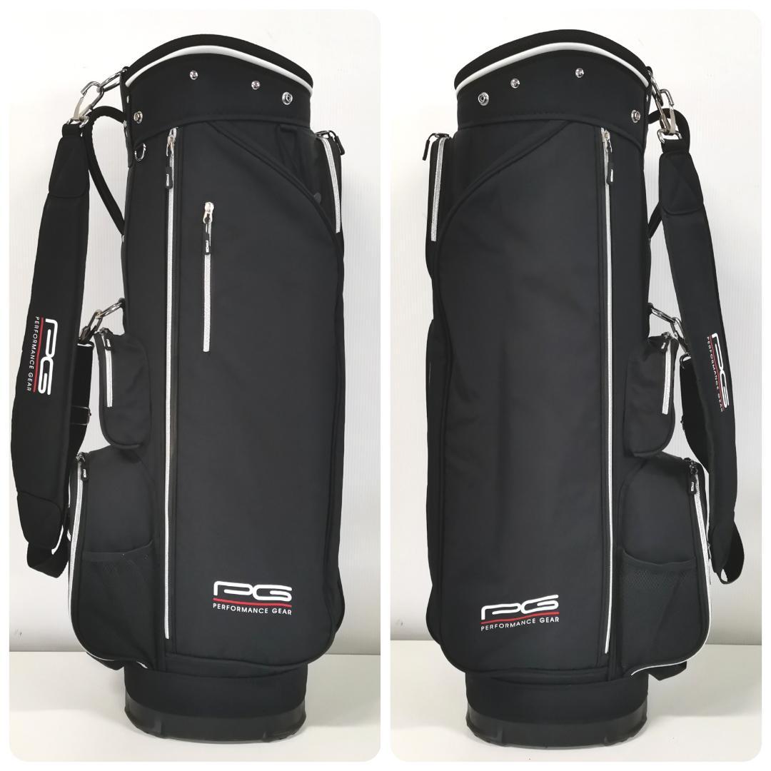 【軽量】PERFORMANCE GEAR キャディバッグ ブラック 男女兼用