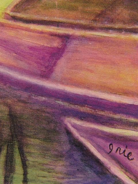 入江一子、【ギャルタンジュド湖】、希少な額装用画集より、新品額装付