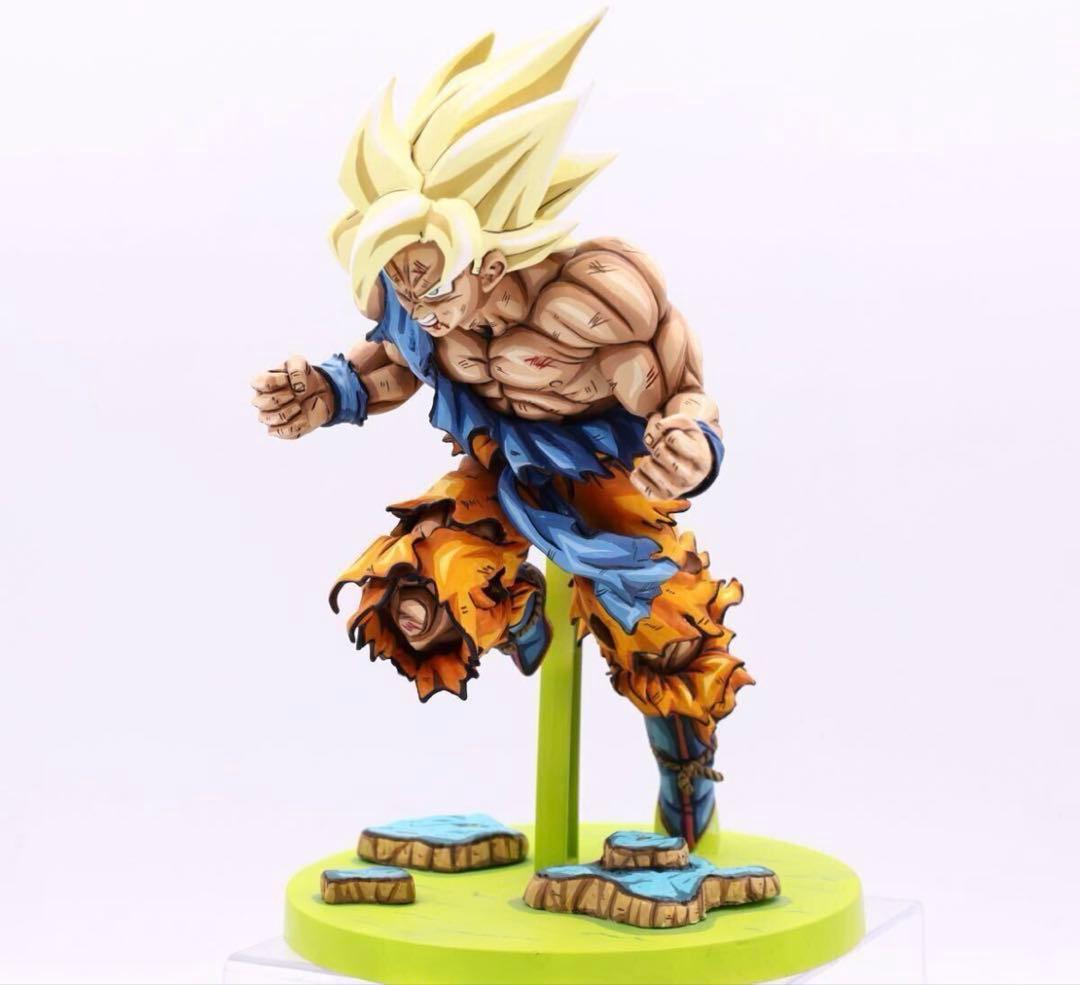 ジャンプ50周年　リペイント　孫悟空　ドラゴンボール　フィギュア　ジオラマ台座