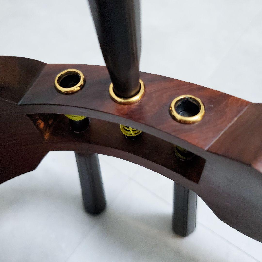 三味線 紅木 中棹 丸打胴 ハードケース 民謡 地唄