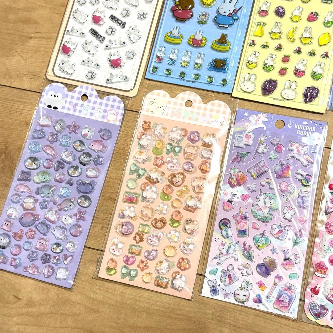 ズートピア　ボンボンドロップ　コットンパフィ　うるちゅる　日焼けキティ　シール