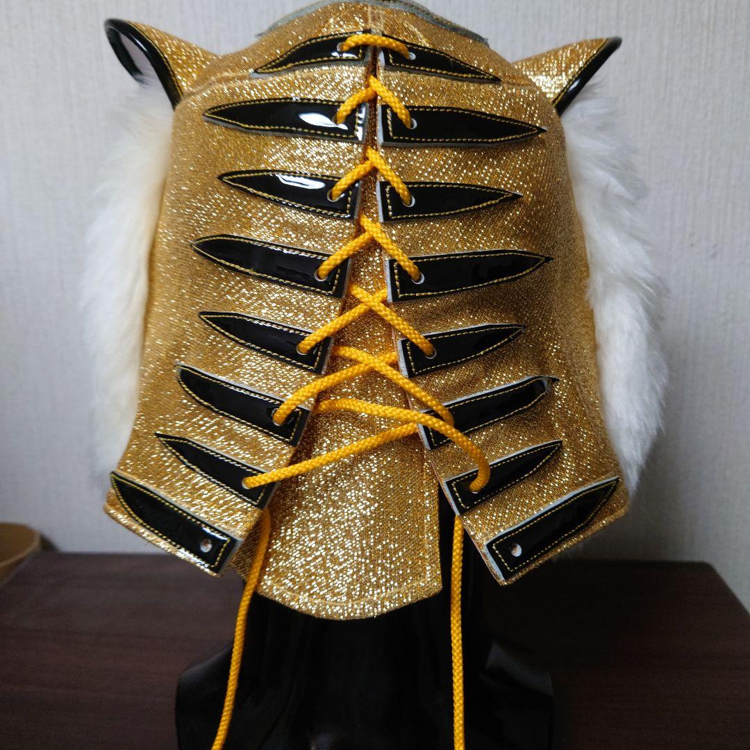 本日限定価格 ＹＮ製 初代タイガーマスク黄糸縫製伝説タイプのプロレスマスク