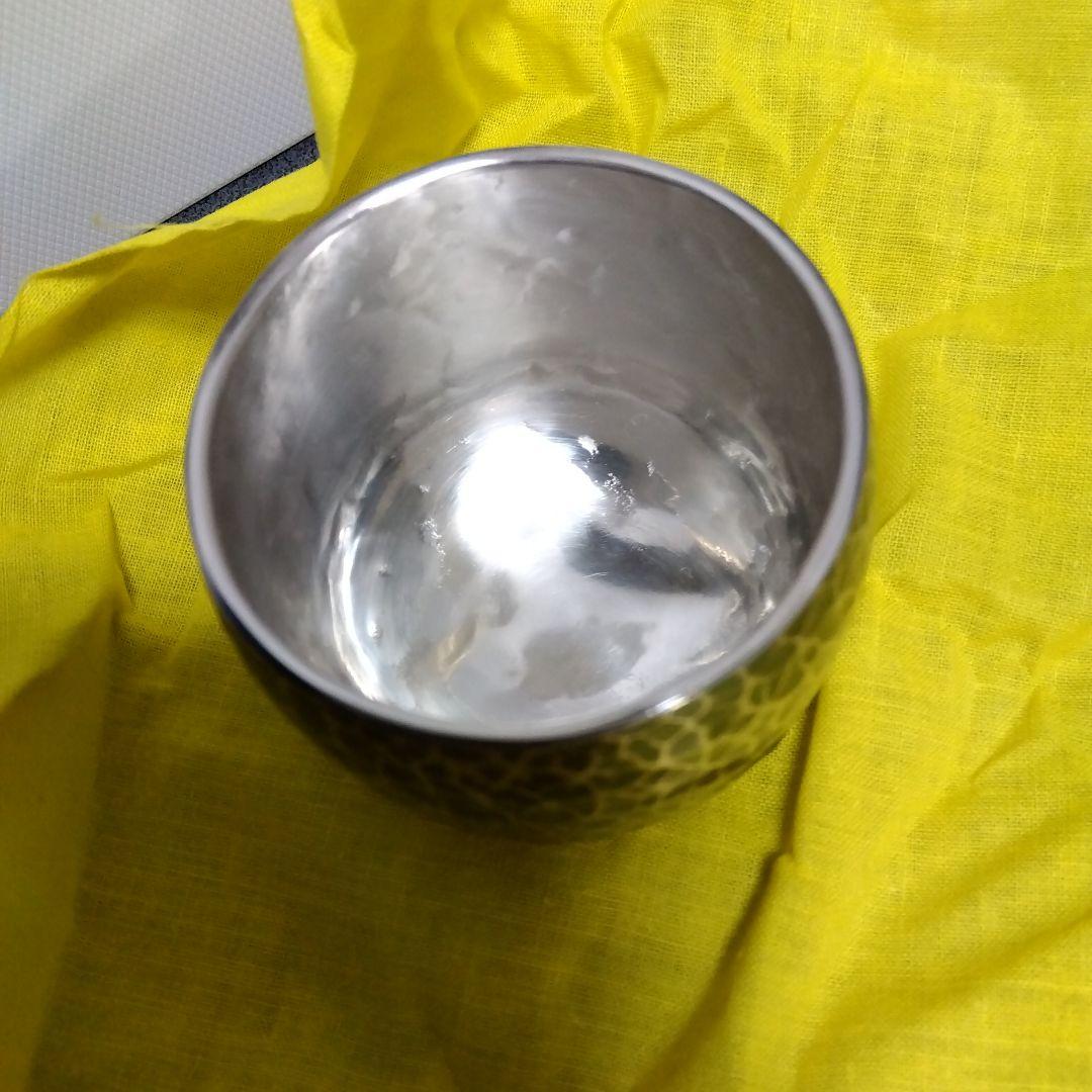 ◆純銅製ぐい吞み②(いぶし銀彩)新品[オマケ付]