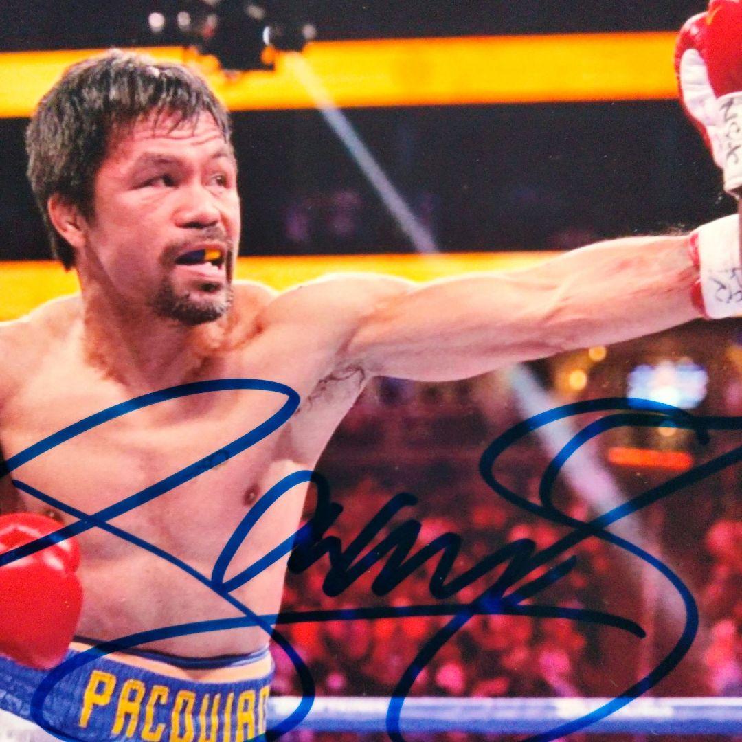 セール中…マニーパッキャオ直筆サイン2Lサイズ写真…Manny Pacquiao