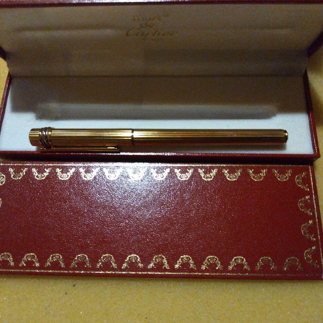 Cartier ゴールド ボールペン 専用ケース付き 永久保証カードあり