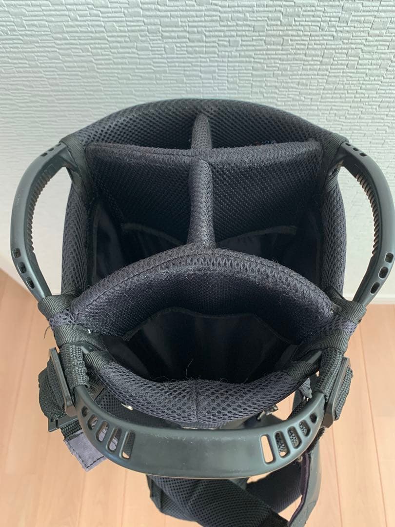 TFW49 キャディバッグ 黒×黒　スタンド付き