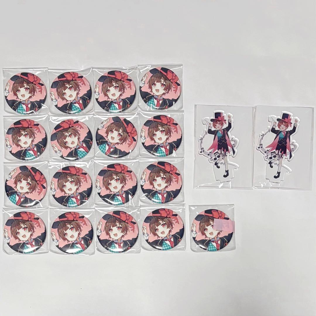 くらわん ここあ 10000人記念 缶バッジA 17点+アクリルスタンド2点