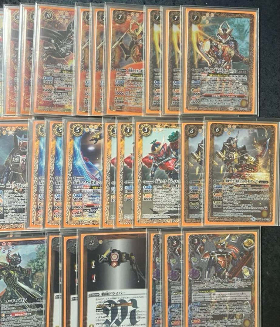 バトスピ　契約入り仮面ライダー鎧武デッキ！差し替え&スリーブ付き！