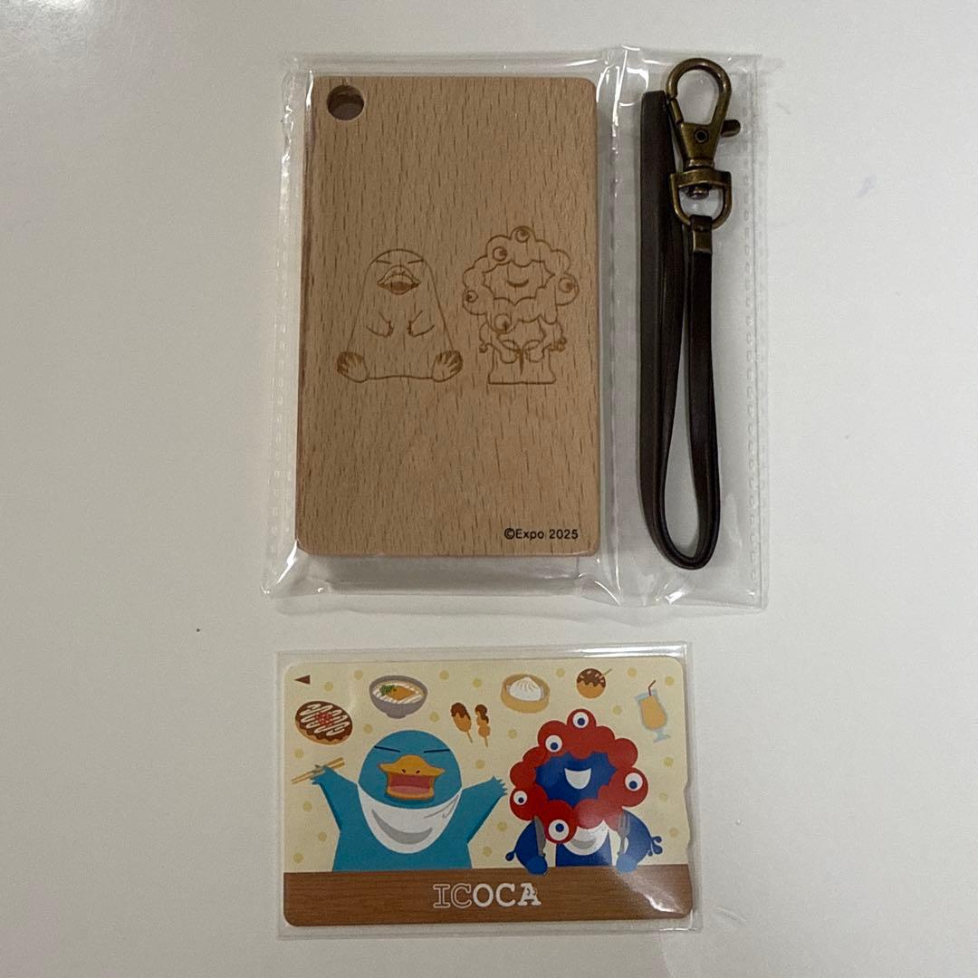 【未開封】万博記念ICOCA 木製パスケースＡ