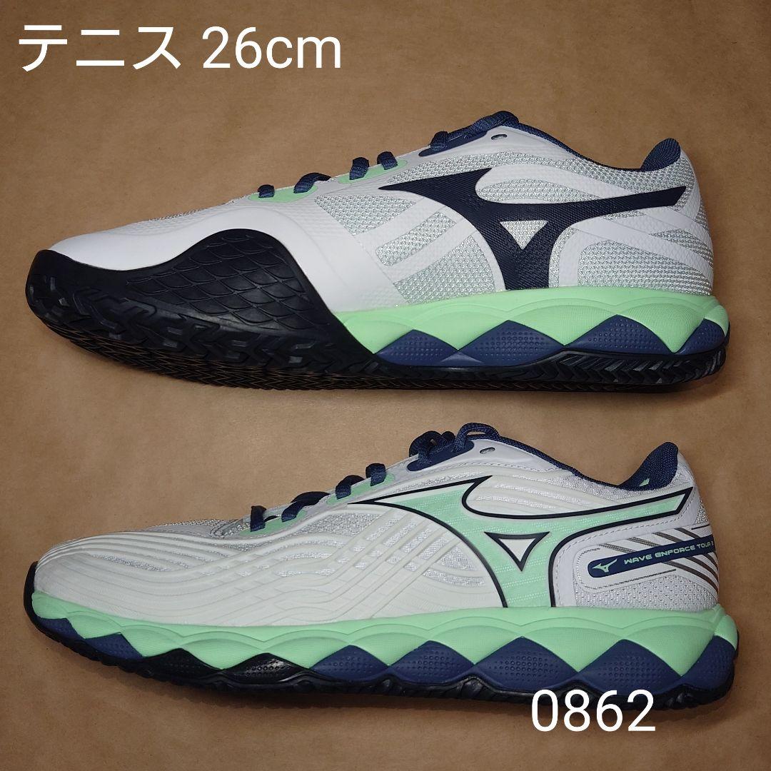 テニス 26cm ミズノ ウェーブエンフォース TOUR 2 OC