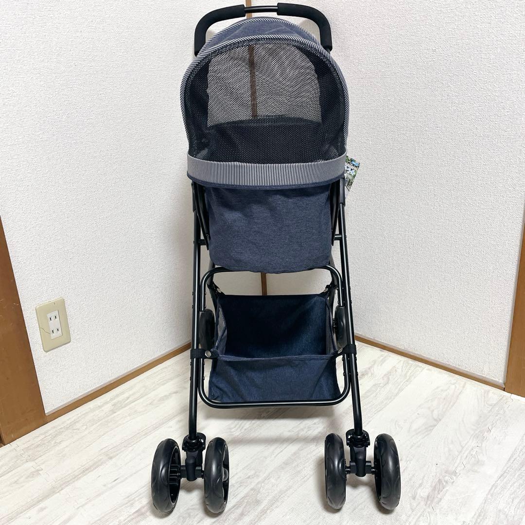 新品 タグ付き GEX わんわんカート スーパーライト 犬用カート デニム柄