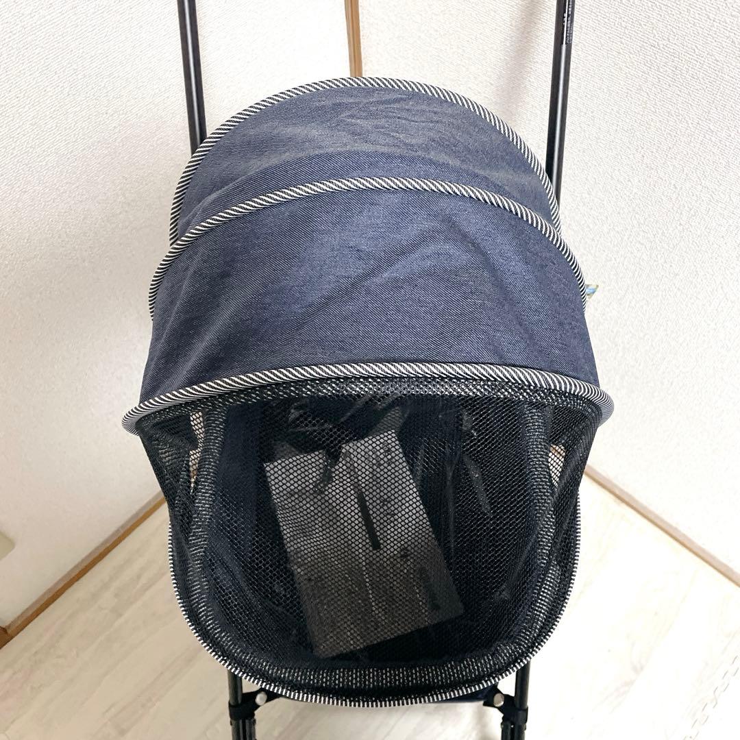 新品 タグ付き GEX わんわんカート スーパーライト 犬用カート デニム柄