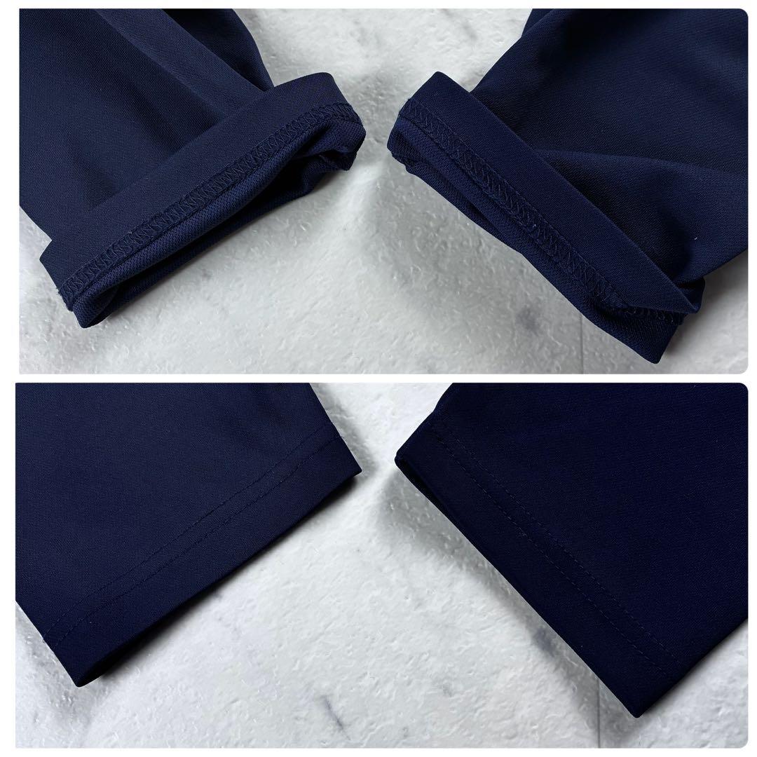 美品 ブリーフィング ゴルフ Bロゴ バックロゴ ハイネック ネイビー XL