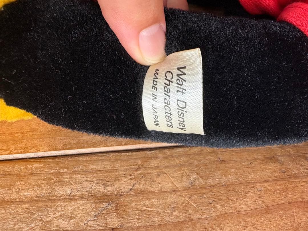 tokyo disney land 公式　ミッキーマウス　ぬいぐるみ　日本製