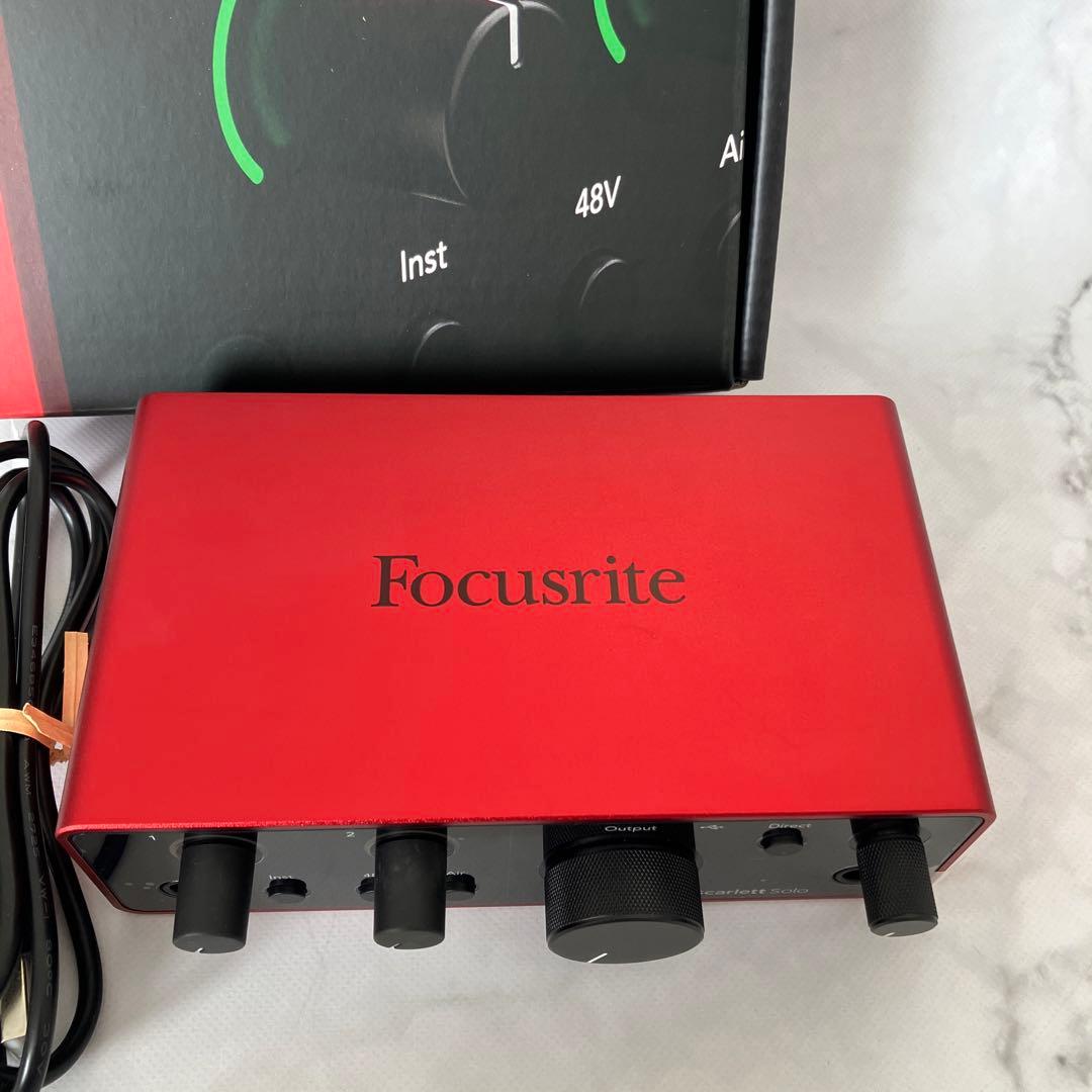 DTM・DAW FOCUSRITE Scarlett Solo 4th gen