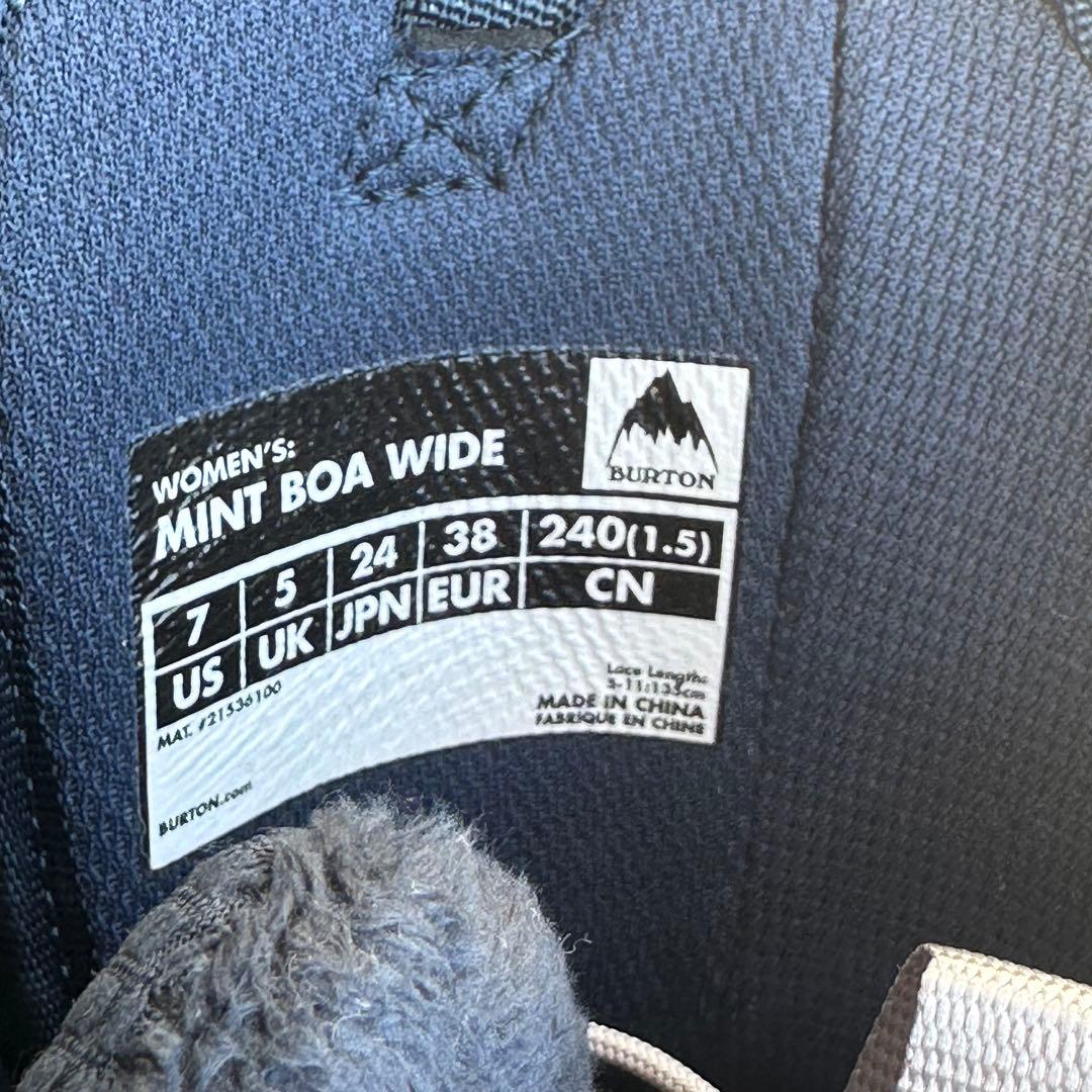 BURTON MINT BOA WIDE（レディース 24cm）スノーボード