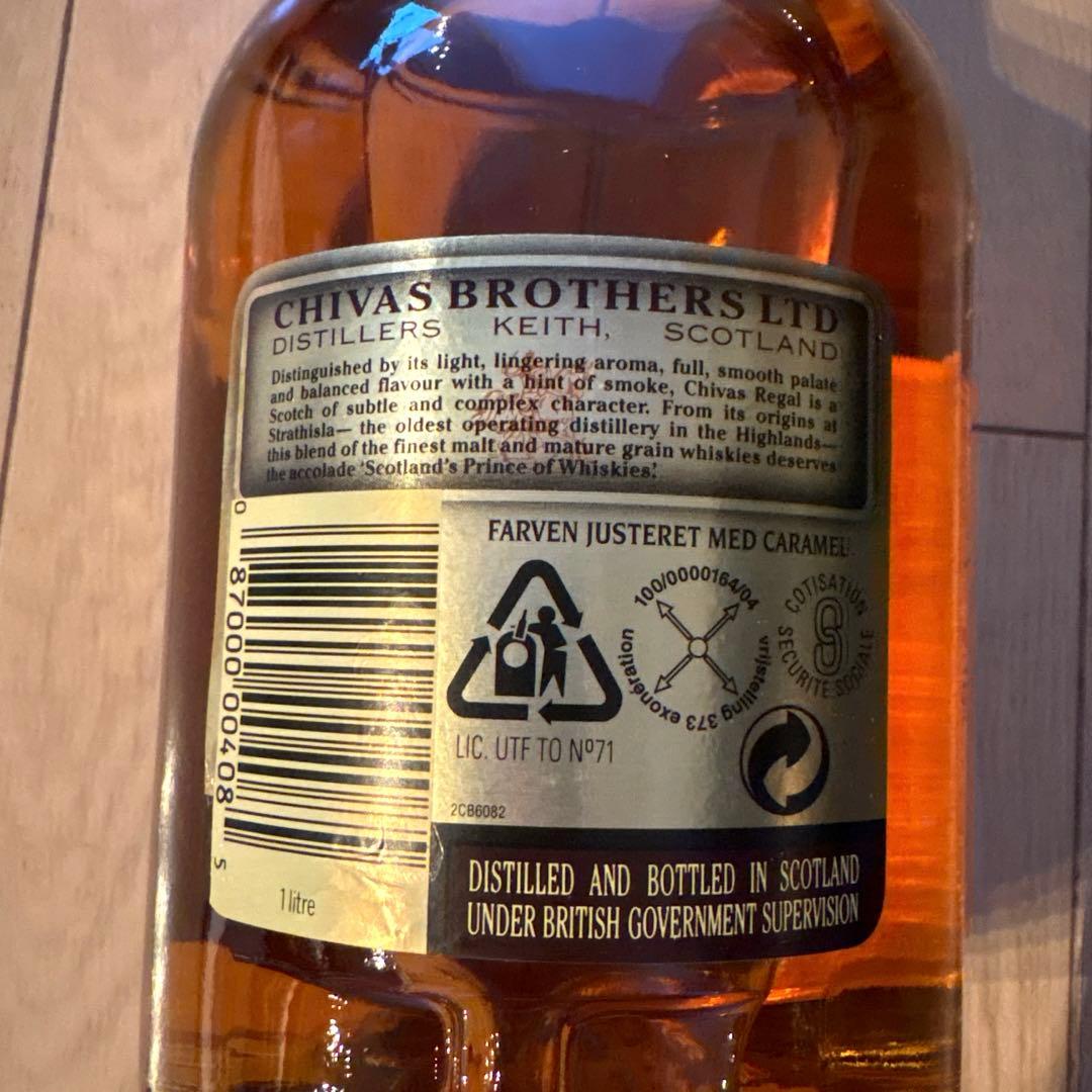 CHIVAS REGAL シーバスリーガル 12年 1リットル　美品・レア