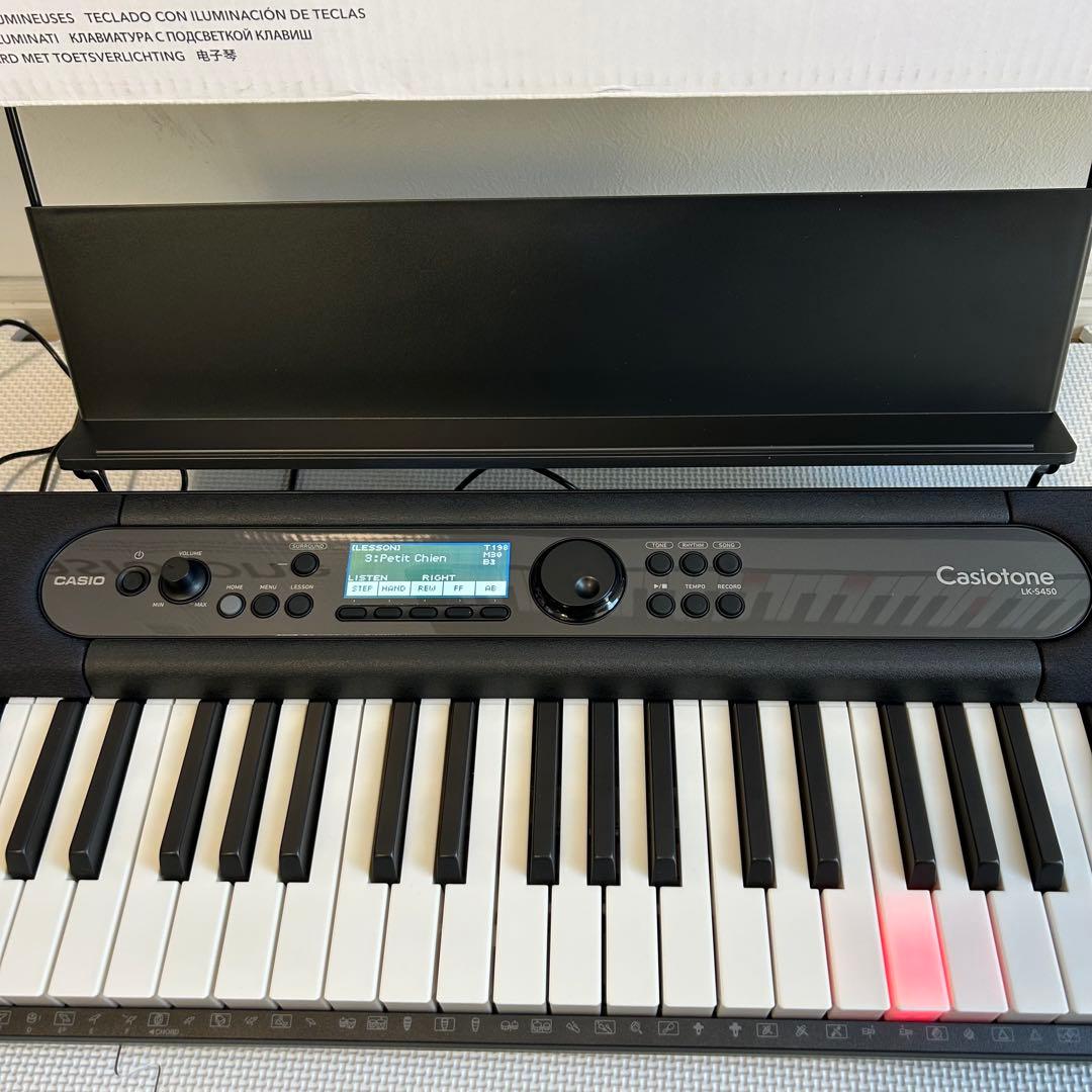 CASIO LK-S450 61鍵盤 電子キーボード