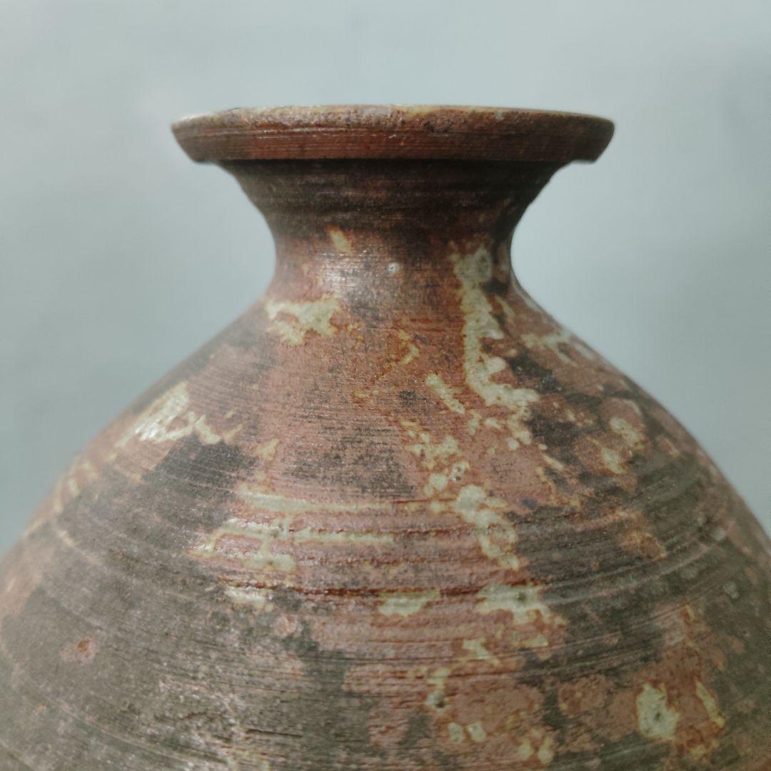 古備前 窯変 徳利 共箱 共布付 花瓶 花入