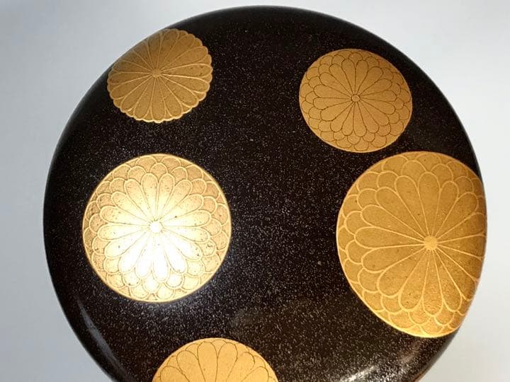 骨董　菊　秋草図　蒔絵　高台寺蒔絵　棗　江戸時代初期