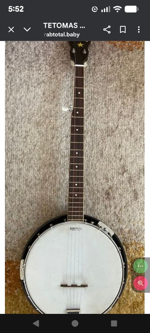 TETOMAS 5弦バンジョー　日本製