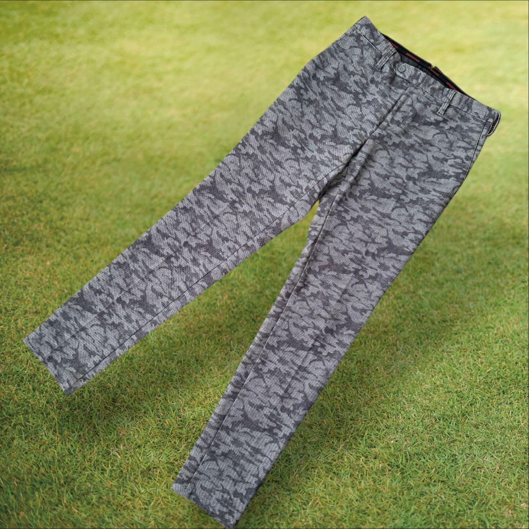 ブリーフィングゴルフ　パンツ　迷彩　グレー　S〜M相当　アーミー　カモ柄