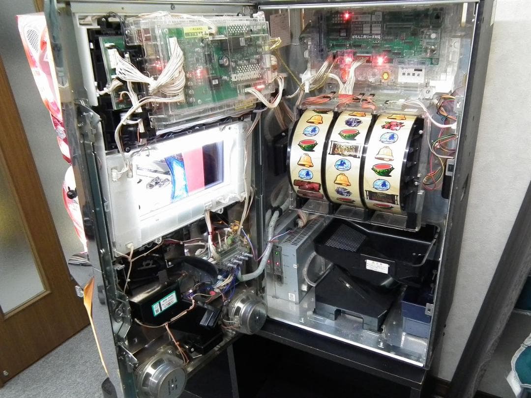 パチスロ実機【三洋　戦国嵐～覚醒の章～】不要器・無段階ボリューム付き