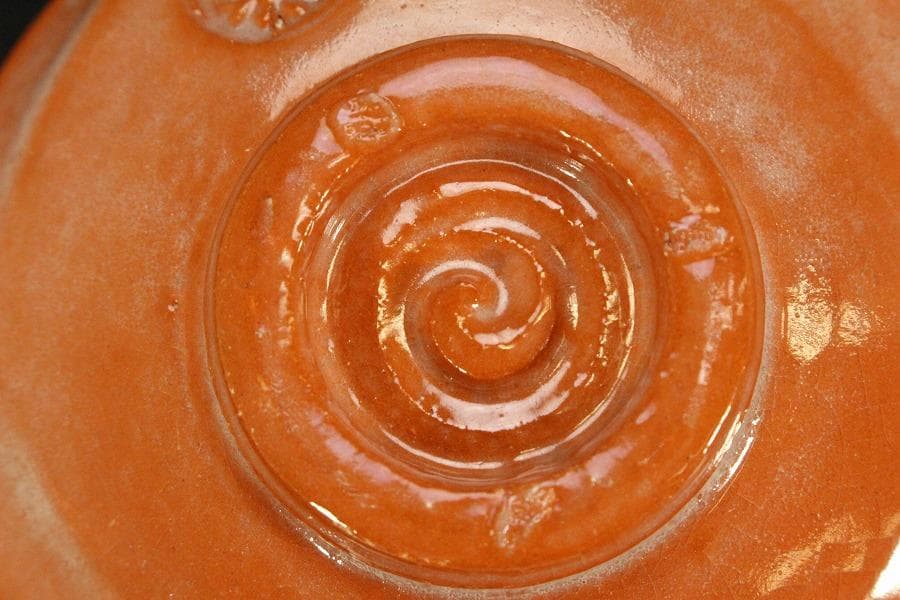 茶道具 楽焼 赤茶碗 昭楽造 栞 共布 共箱 未使用(メ1805)