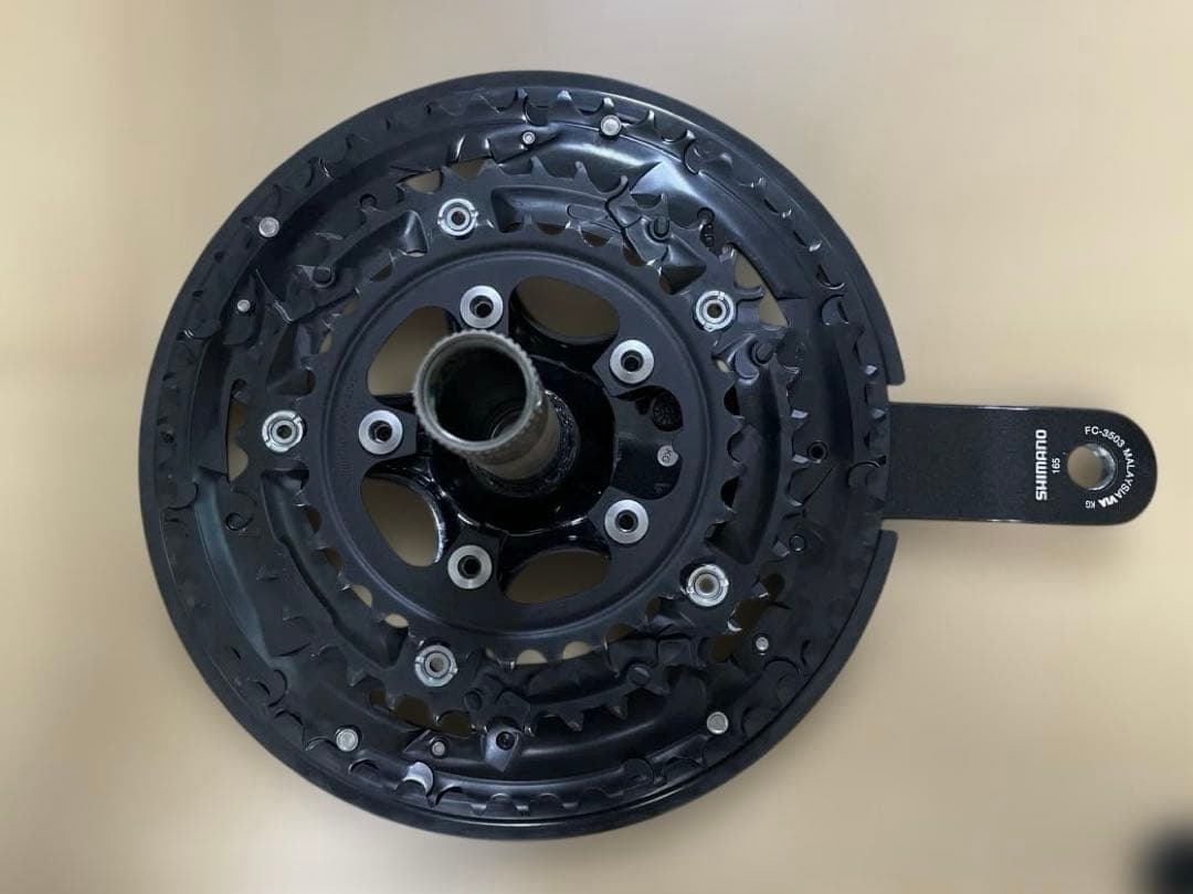 シマノ SORA クランク3速165mm、フロントディレイラー セット