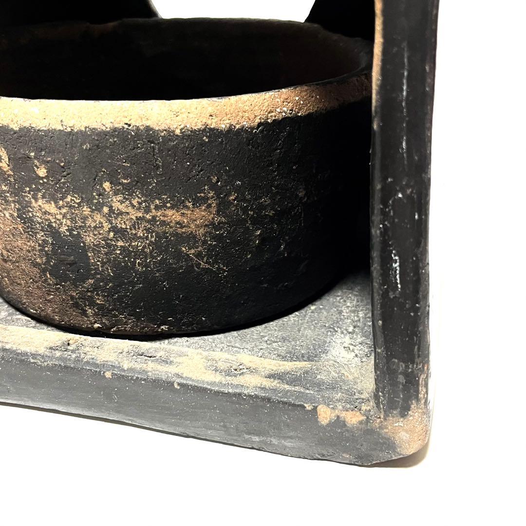 ■時代物・希少■あんか・行火・猫火鉢・置きこたつ・レトロ・古道具・古民具・瓦土製