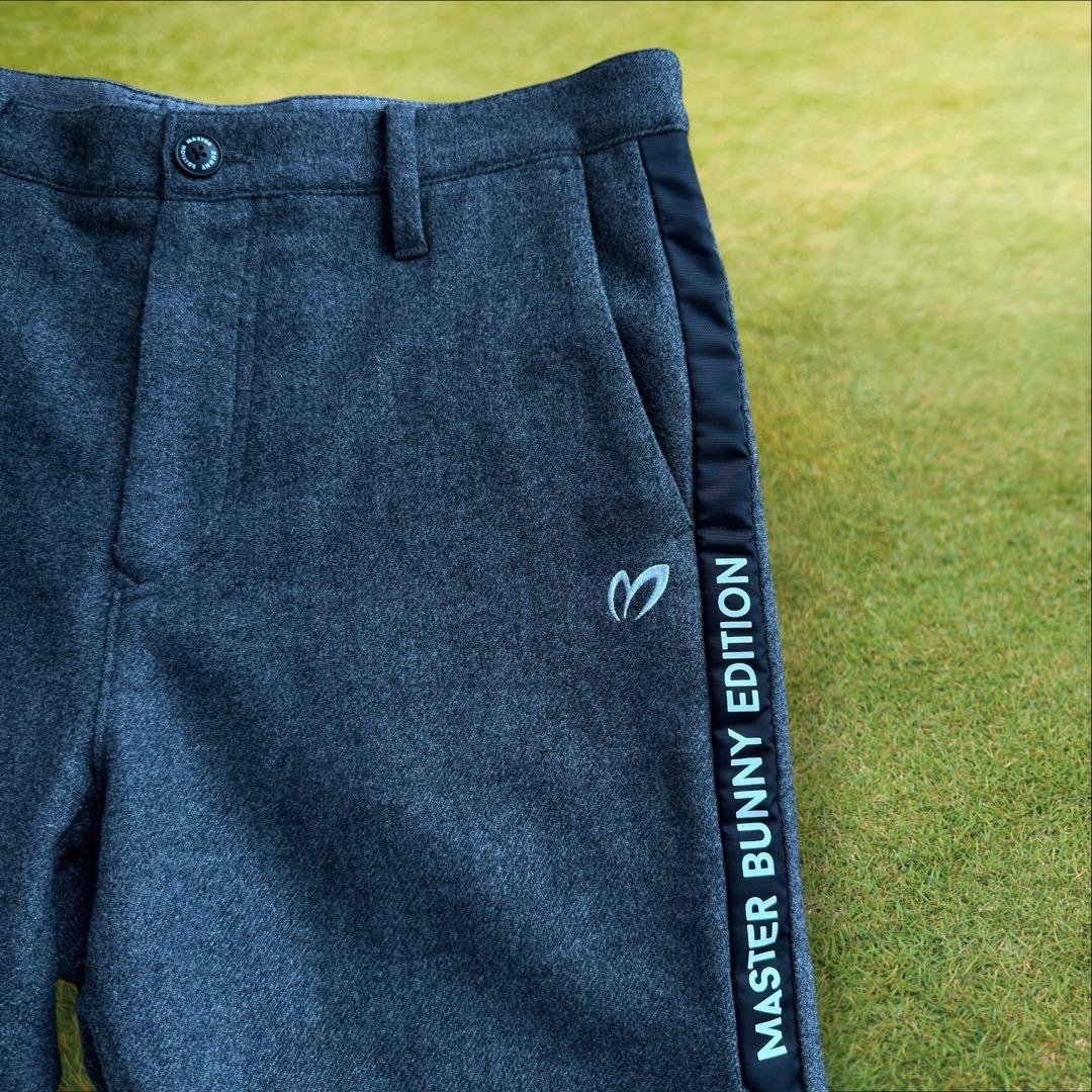 ウール素材　マスターバニー　パンツ　4 M〜L相当　グレー　起毛　秋冬ゴルフ