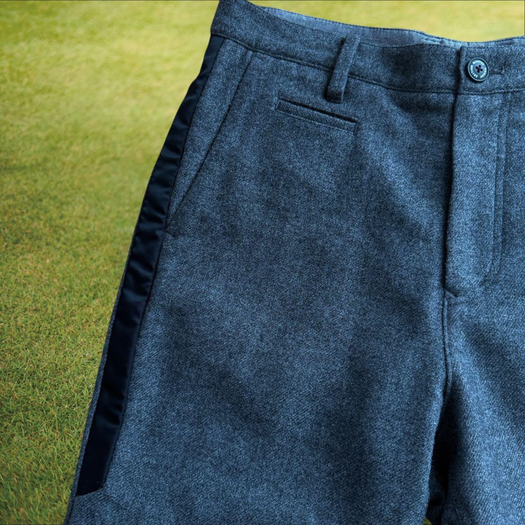 ウール素材　マスターバニー　パンツ　4 M〜L相当　グレー　起毛　秋冬ゴルフ