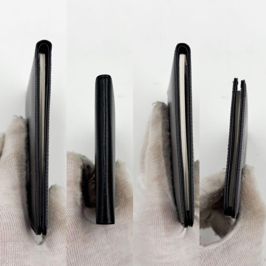 【極美品】モンブラン　MONTBLANK メモ帳　 札入れ レザー ブラック 黒