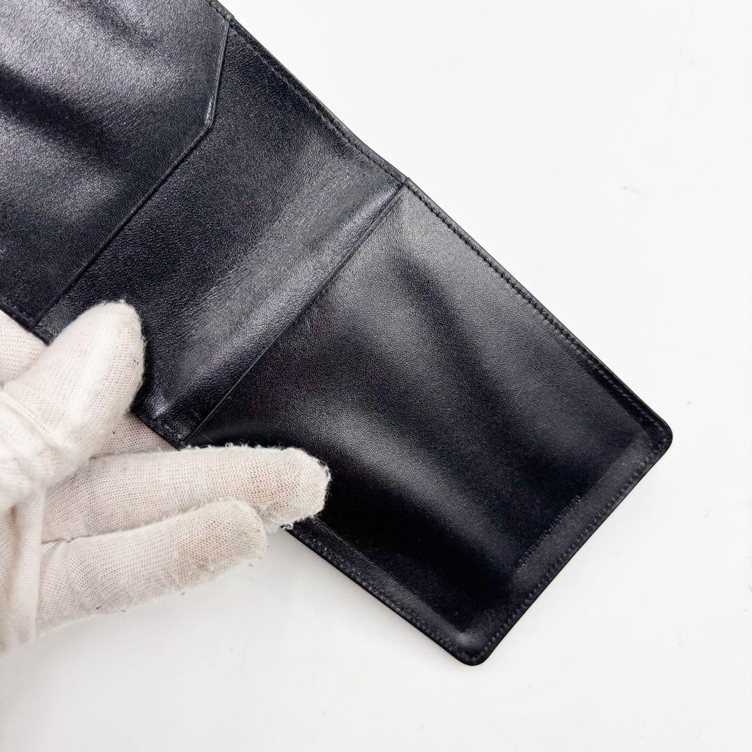 【極美品】モンブラン　MONTBLANK メモ帳　 札入れ レザー ブラック 黒