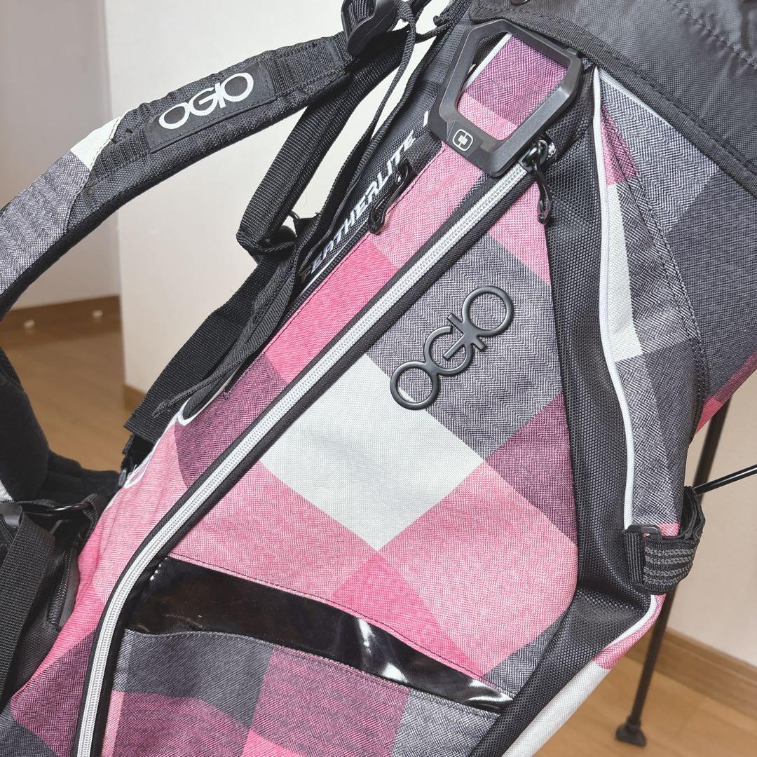 K414 OGO FEATHERLITE LUXE スタンドキャディバッグ 軽量