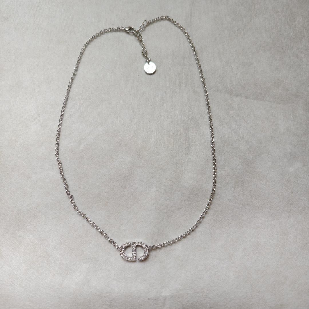 美品！Dior CD シルバー ネックレス