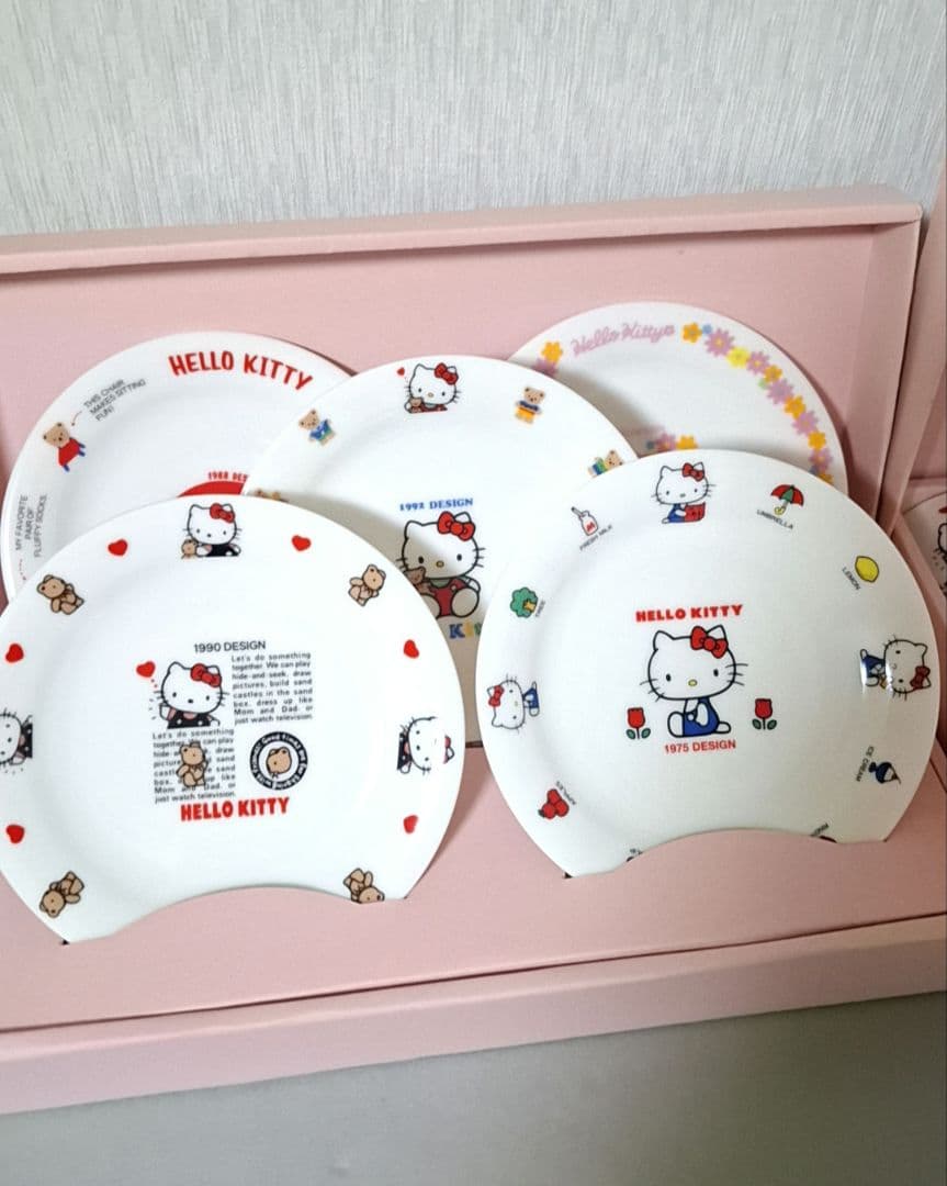 【希少レア】25th 25周年 ハローキティ ケーキ皿&カップ 10点セット