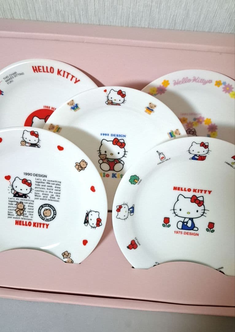 【希少レア】25th 25周年 ハローキティ ケーキ皿&カップ 10点セット