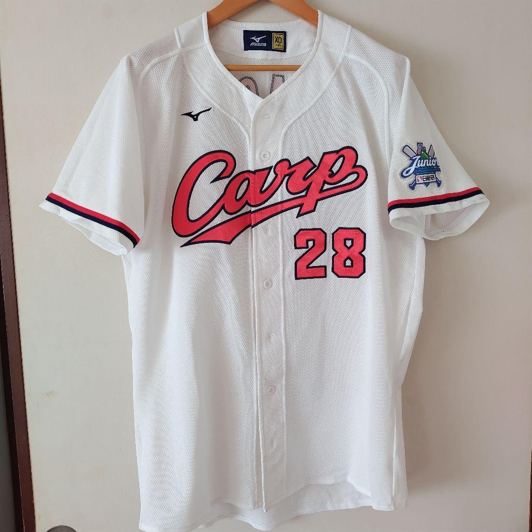 最終価格【実使用】広島東洋カープ ジュニア ユニフォーム 安達哲夫さん XO