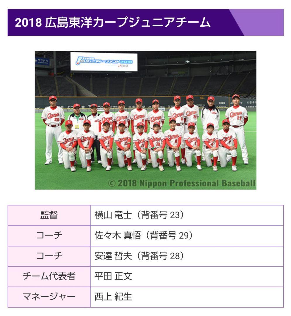 最終価格【実使用】広島東洋カープ ジュニア ユニフォーム 安達哲夫さん XO