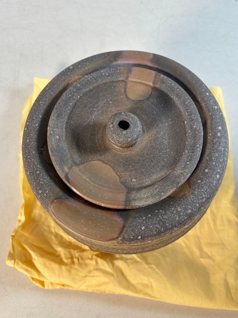 茶道具　備前水指　人間国宝　藤原雄（作）共箱