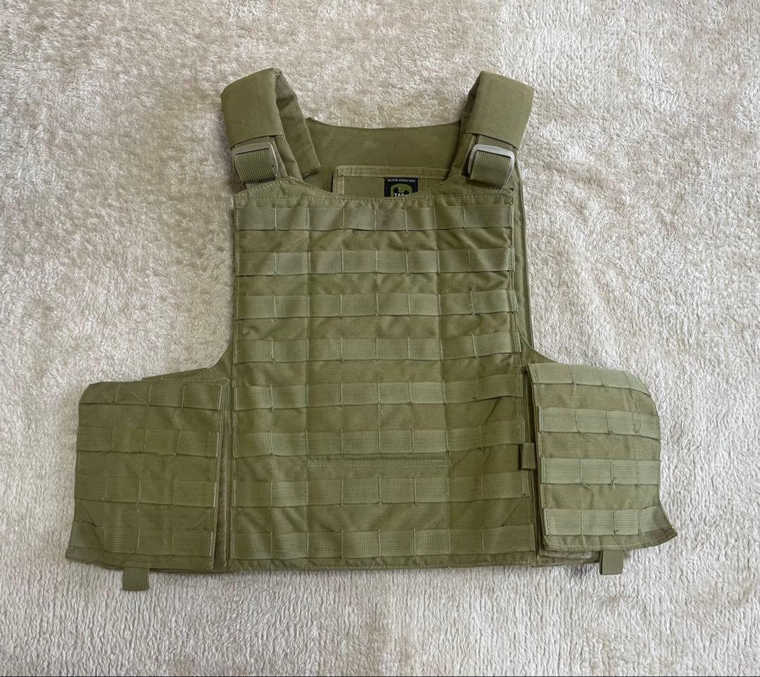 実物　放出品　TAG プレートキャリア　コヨーテ　ブラウン