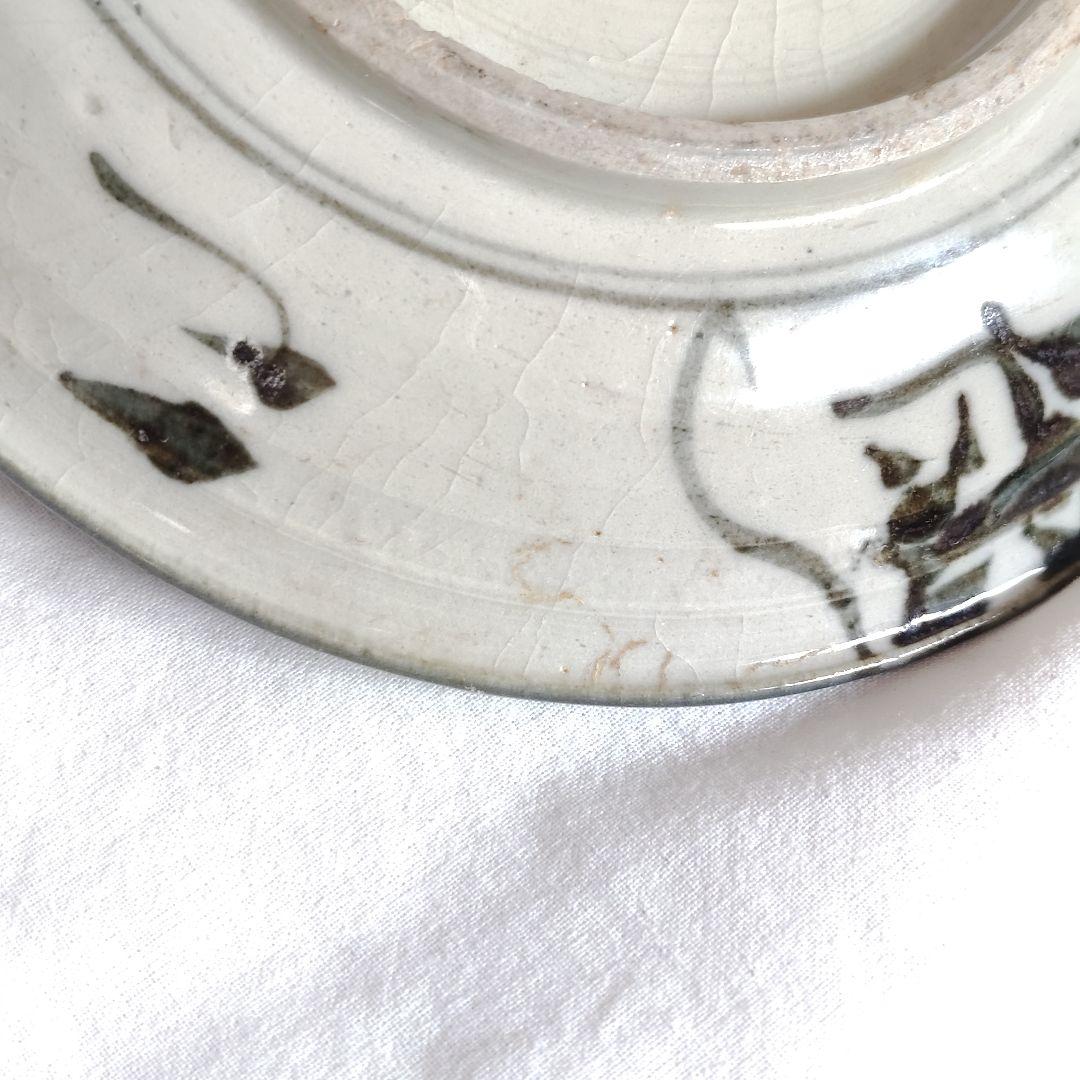 中国 清朝 華南磁器 輸出雑器 皿　渦巻 草花文