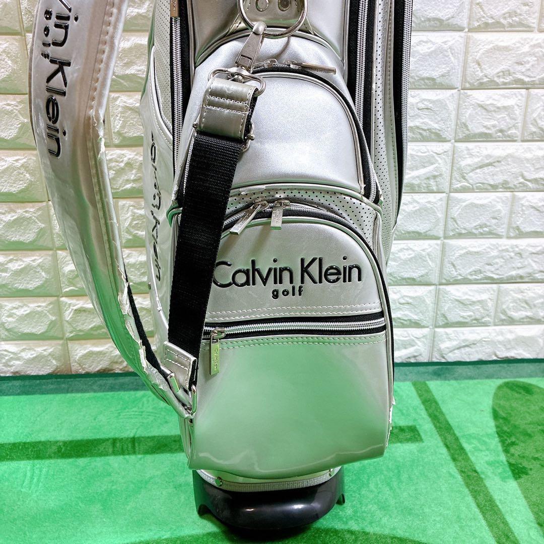   キャディーバック　シルバー スタンド式　ネームプレート