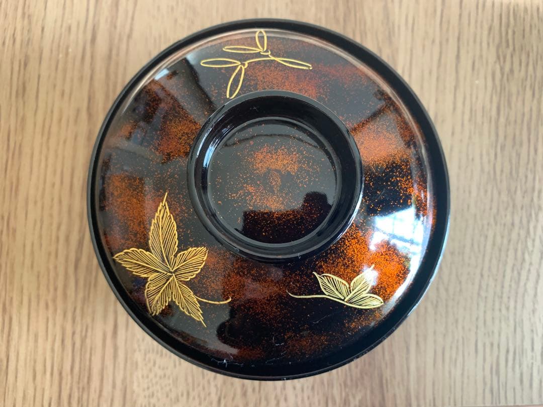 最終価格28日迄　沈金蒔絵木製吸物椀10客　時代物　アンティーク　珍品　お正月